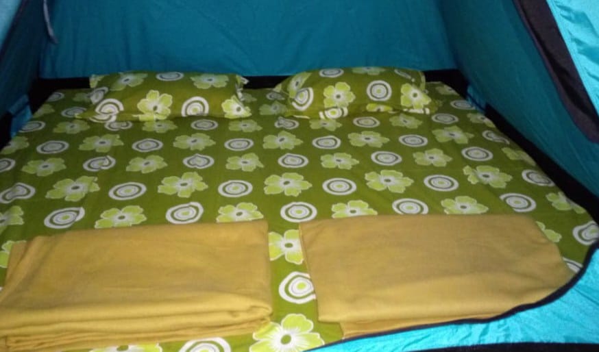 Pawna Lake Tent Interior - Modern Camping Experience